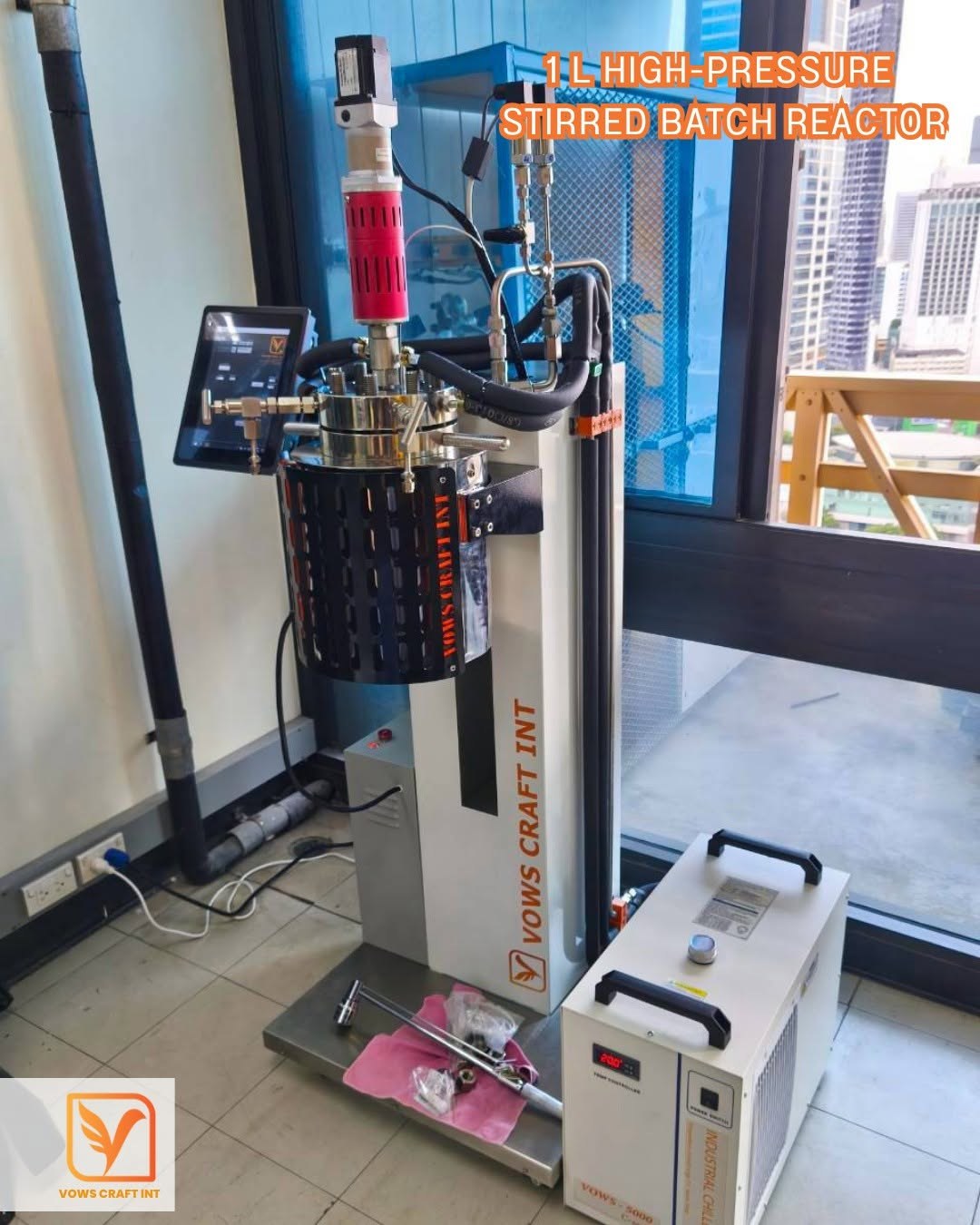 1 L High-Pressure Stirred Batch Reactor by Vowscraft, photo 5